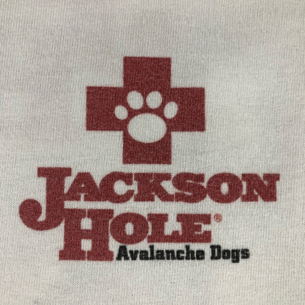 Avalanche Dog Ski Patrol Jackson Hole Wyoming Tee - Picture 4 of 10